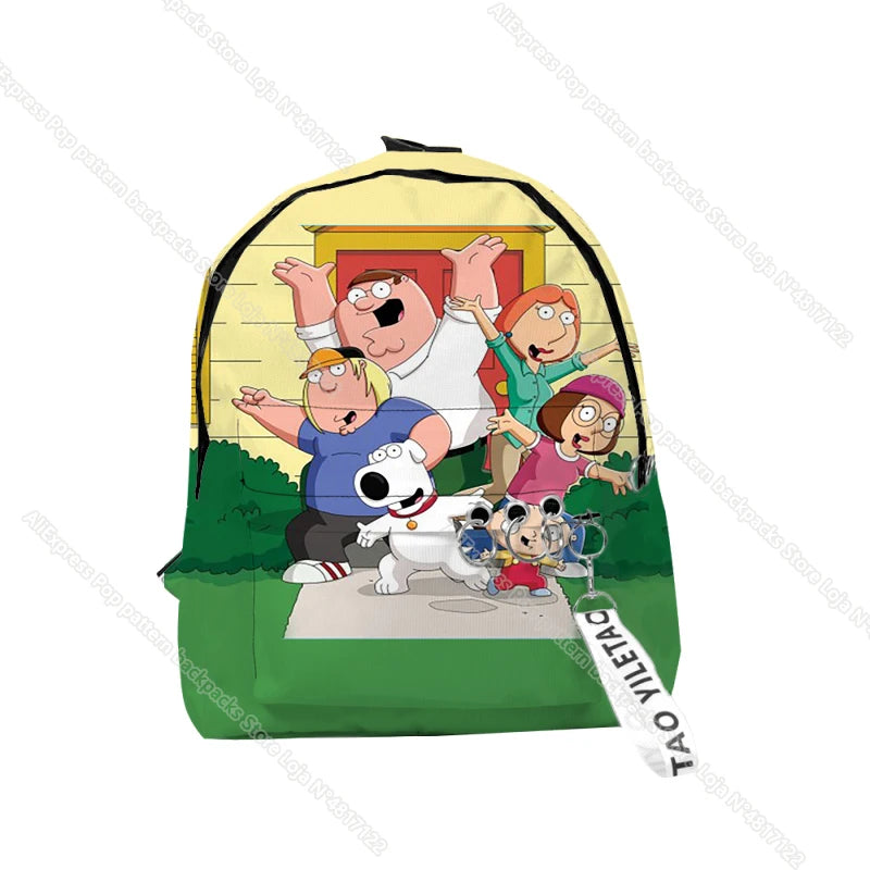 Family X Guy TV Series School Bags Peter Girls Boys Travel Bag Waterproof Mochil