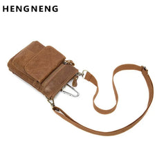Men Leather Shoulder Bag Crossbody Business Messenger Briefcase