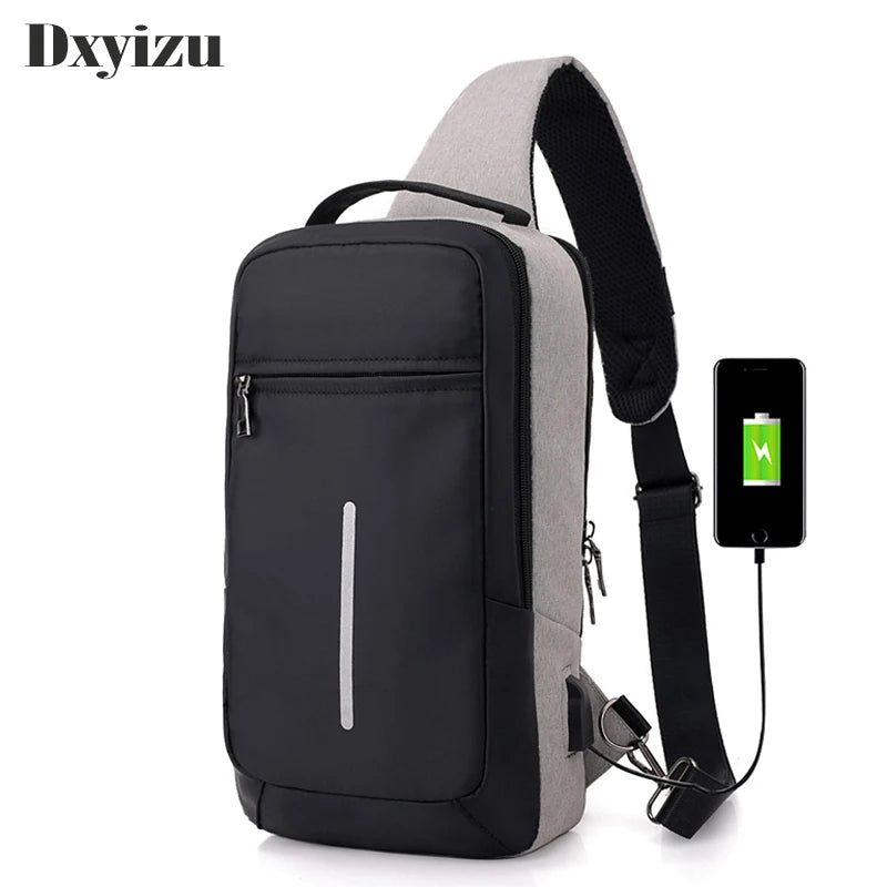 Famous Men Women Single Strap Chest Bag Shoulder Messenger Cross Body Bags