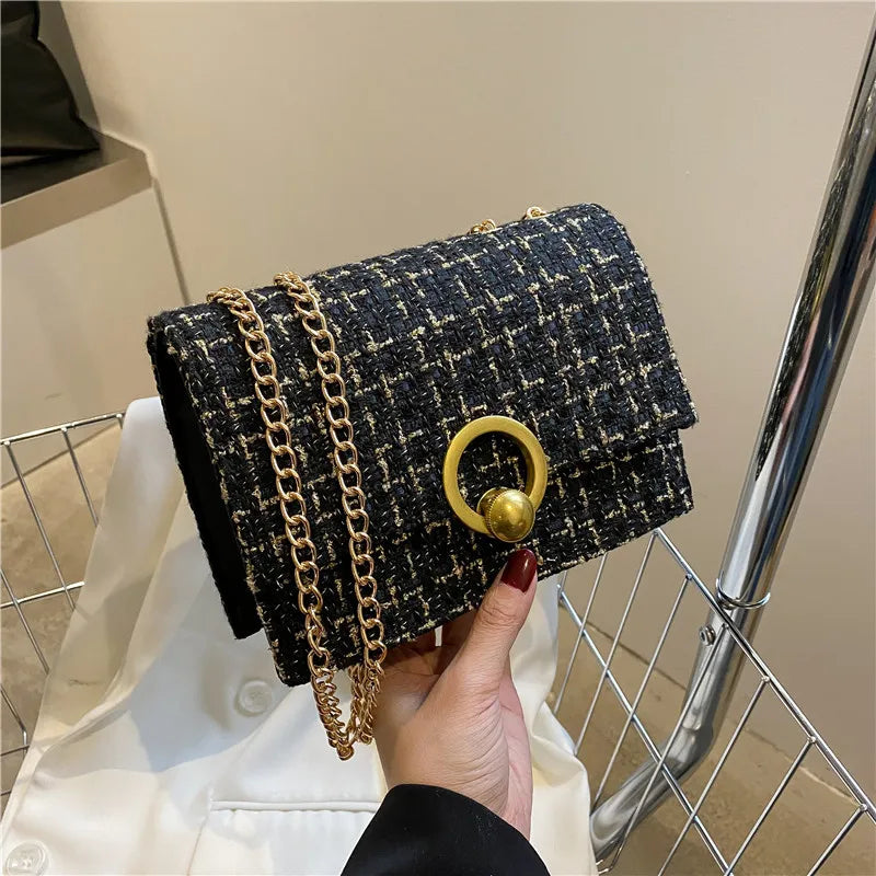 Famous and Vintage Chain Crossbody Bag