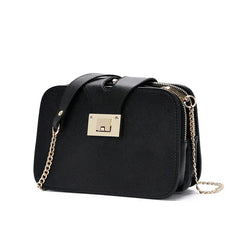 Three Pocket Women Anti-theft Crossbody Bag Pu Leather Shoulder Bag