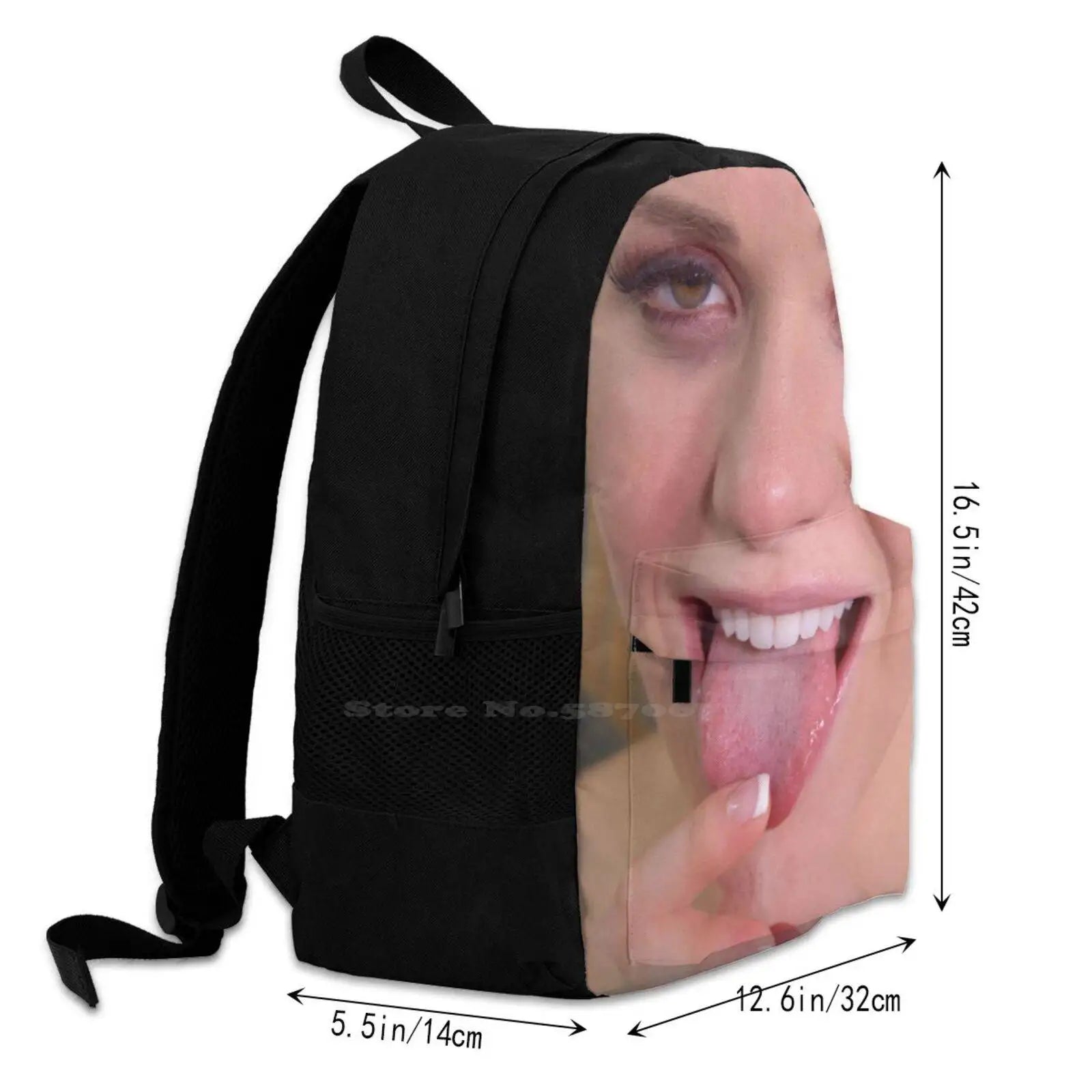 Funny Face Mask Star Fan Art Backpack for Men Women Girls