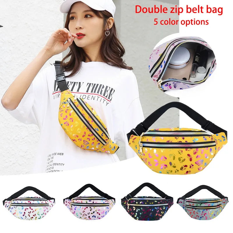Colorful Girls Fanny Pack Waist Bag - Cartoon Belt Bag