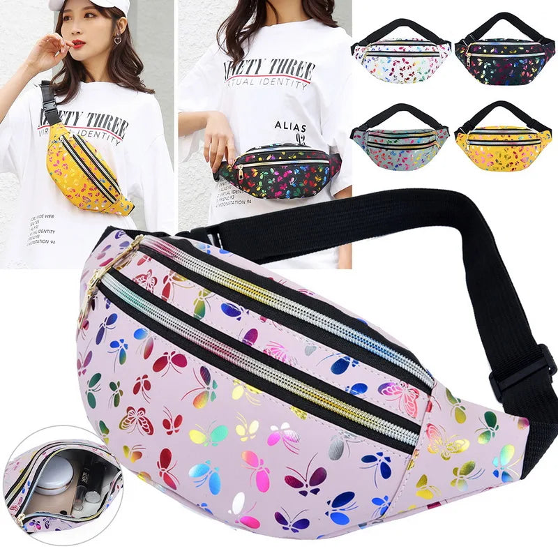Colorful Girls Fanny Pack Waist Bag - Cartoon Belt Bag