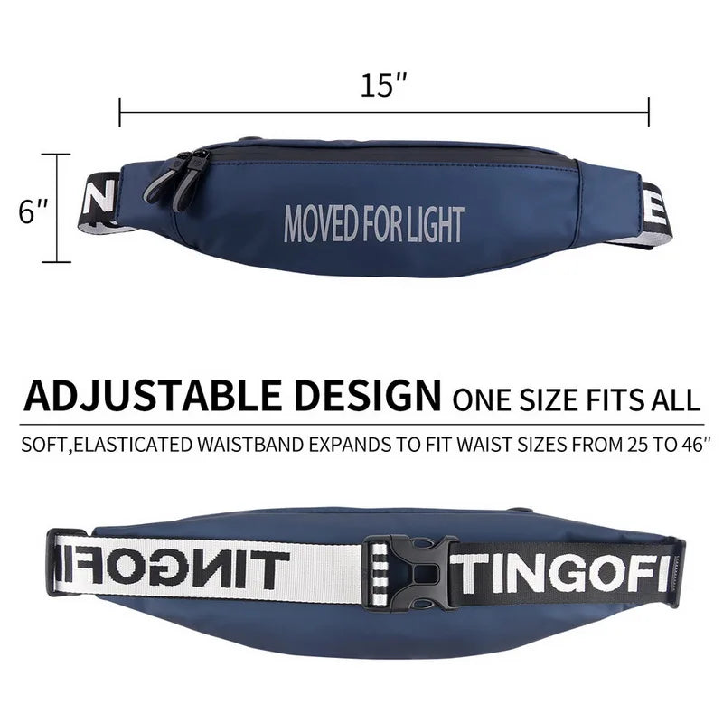 Waterproof Money Belt Bag Sport Belt Waist Bags For Phone Travel Wallet