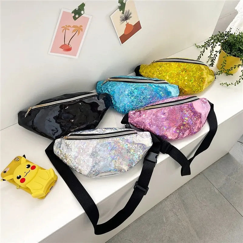 Crossbody Fanny Pack for Women Laser Waist Bag