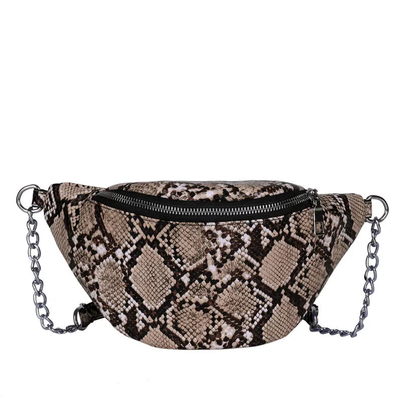 Leopard Crossbody Chest Pack Women Waist Bag