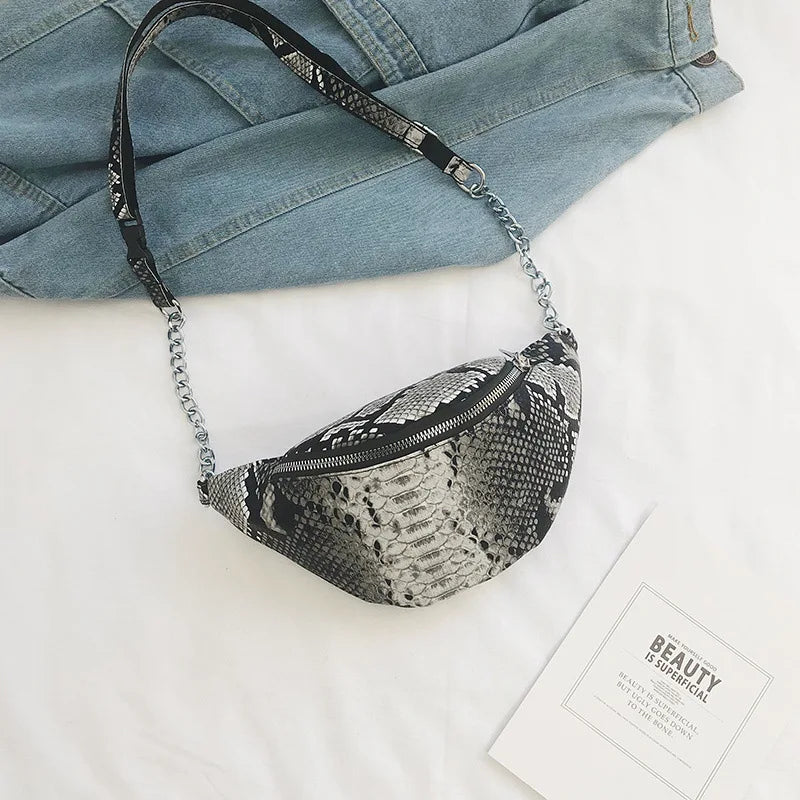 Leopard Crossbody Chest Pack Women Waist Bag