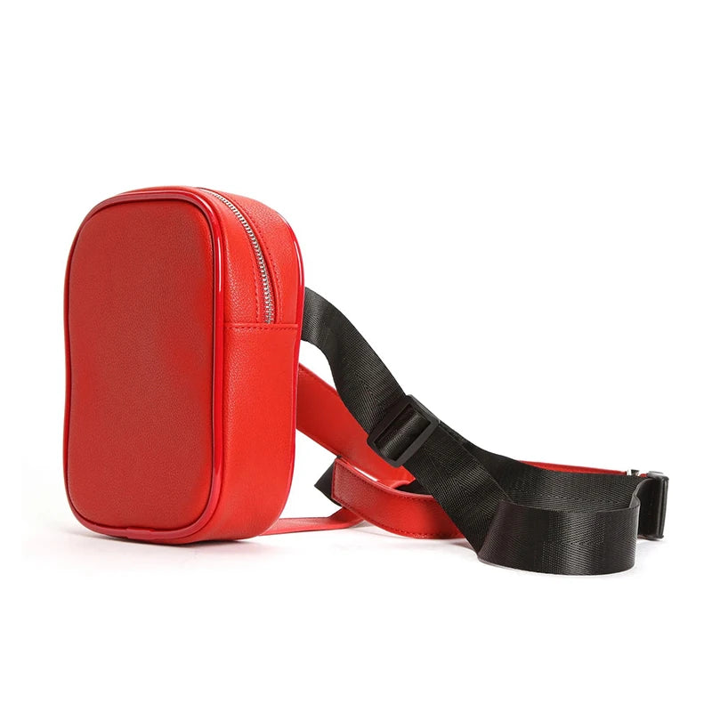 Leather Women Waist Bag for Outdoor Hiking Motorcycle