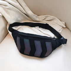 Reflective Waist Bag Pack for Women Men Sports Running Belt Pouch Crossbody