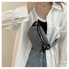 Women's Rhinestone Fanny Pack Chest Bag