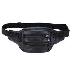 Leather Mens Fanny Pack Waist Bag Waist Purse Banana Bag Belt Pack Leg