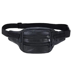 Leather Mens Fanny Pack Waist Bag Waist Purse Banana Bag Belt Pack Leg