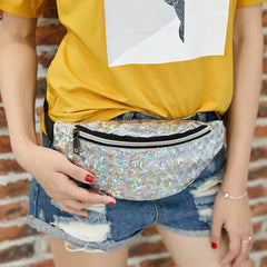 Neutral Sport Laser Beach Fanny Pack Messenger Crossbody Chest Bag
