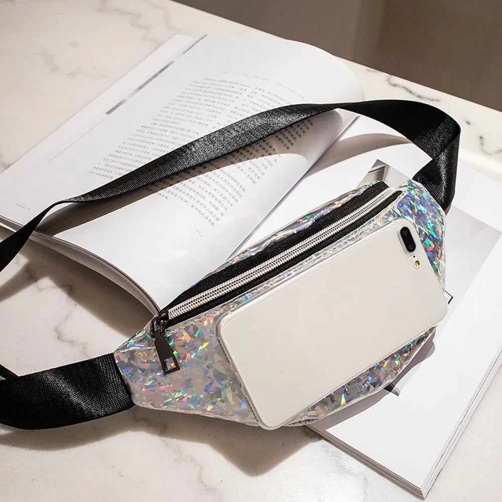 Neutral Sport Laser Beach Fanny Pack Messenger Crossbody Chest Bag