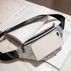 Neutral Sport Laser Beach Fanny Pack Messenger Crossbody Chest Bag