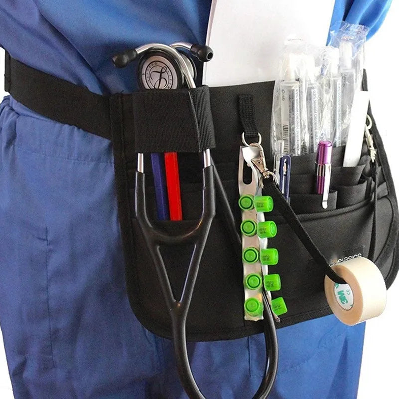 Nurse Organizer Belt Waist Bag Pouch Case Nurse Apron
