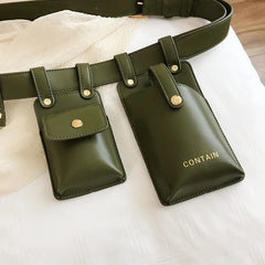 Leather Waist Belt Bag Crossbody Chest Bags Girl