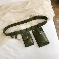 Leather Waist Belt Bag Crossbody Chest Bags Girl