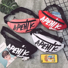 Unisex Hip Hop Style Nylon Chest Bag Waterproof Sports Shoulder
