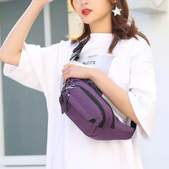 Oxford Waist Bag Female Hip Bum Bag Men Women Belt Pocket