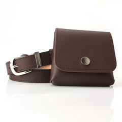 Punk Style Fanny Pack Women PU Leather Waist Bag Hip Purse