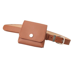 Punk Style Fanny Pack Women PU Leather Waist Bag Hip Purse