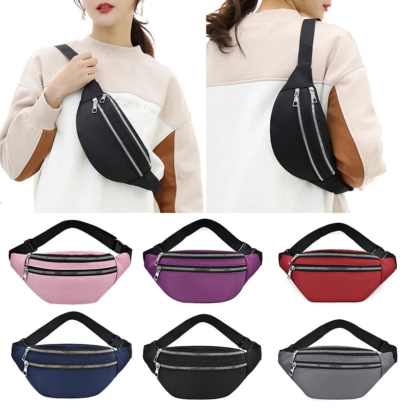 Waist Pack Crossbody Chest Bag Unisex Travel Belt Sport Purse