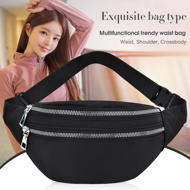 Waist Pack Crossbody Chest Bag Unisex Travel Belt Sport Purse