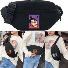 Funny Print Mini Waist Pack for Women, Banana Bag Travel Shoulder Purse