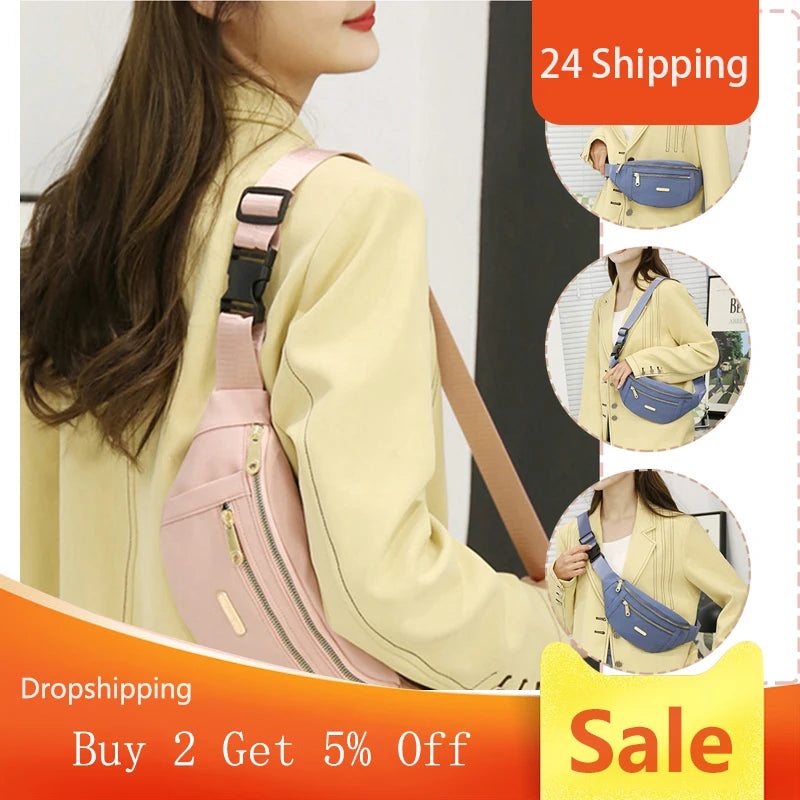Fashionable Waist Bag for Women Men, Travel Shoulder Purse Belt Bags