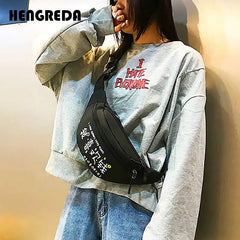 Women's Fanny Pack Hip-hop Waist Bag Travel Chest Bag