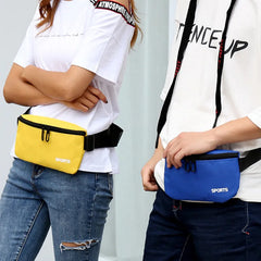 Fanny Pack 11 Colors Unisex Waist Bag Pink Hip Pouch Zipper Bum Bag