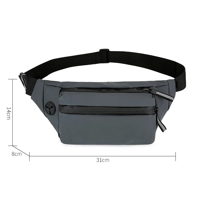 Nylon Waist Bag Casual Crossbody Chest Unisex Hip Bum Bag