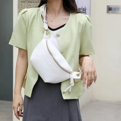 Women's Shoulder Bag Crossbody Fanny Pack Waist Purse with Chain Strap