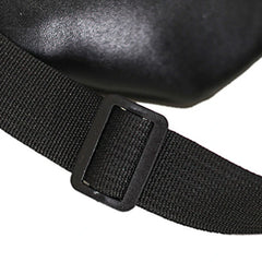 Adjustable PU Leather Fanny Pack with Zipper Pockets - Travel Waist Bag