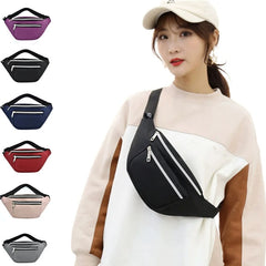 Nylon Waist Bag Travel Sling Bags Running Zipper Phone Pouch
