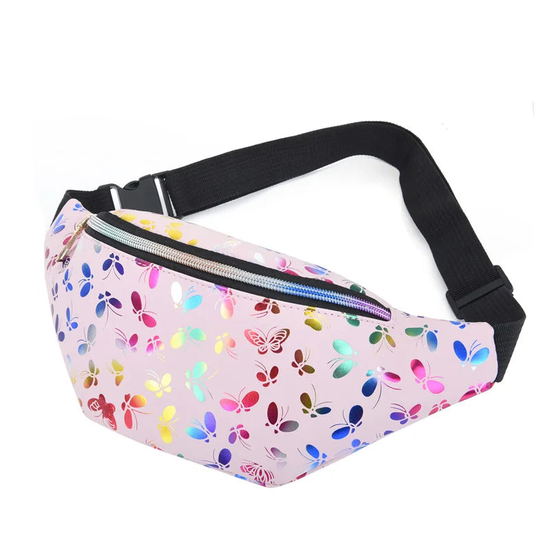 Holographic Fanny Pack Waist Bag Hip Hop Style