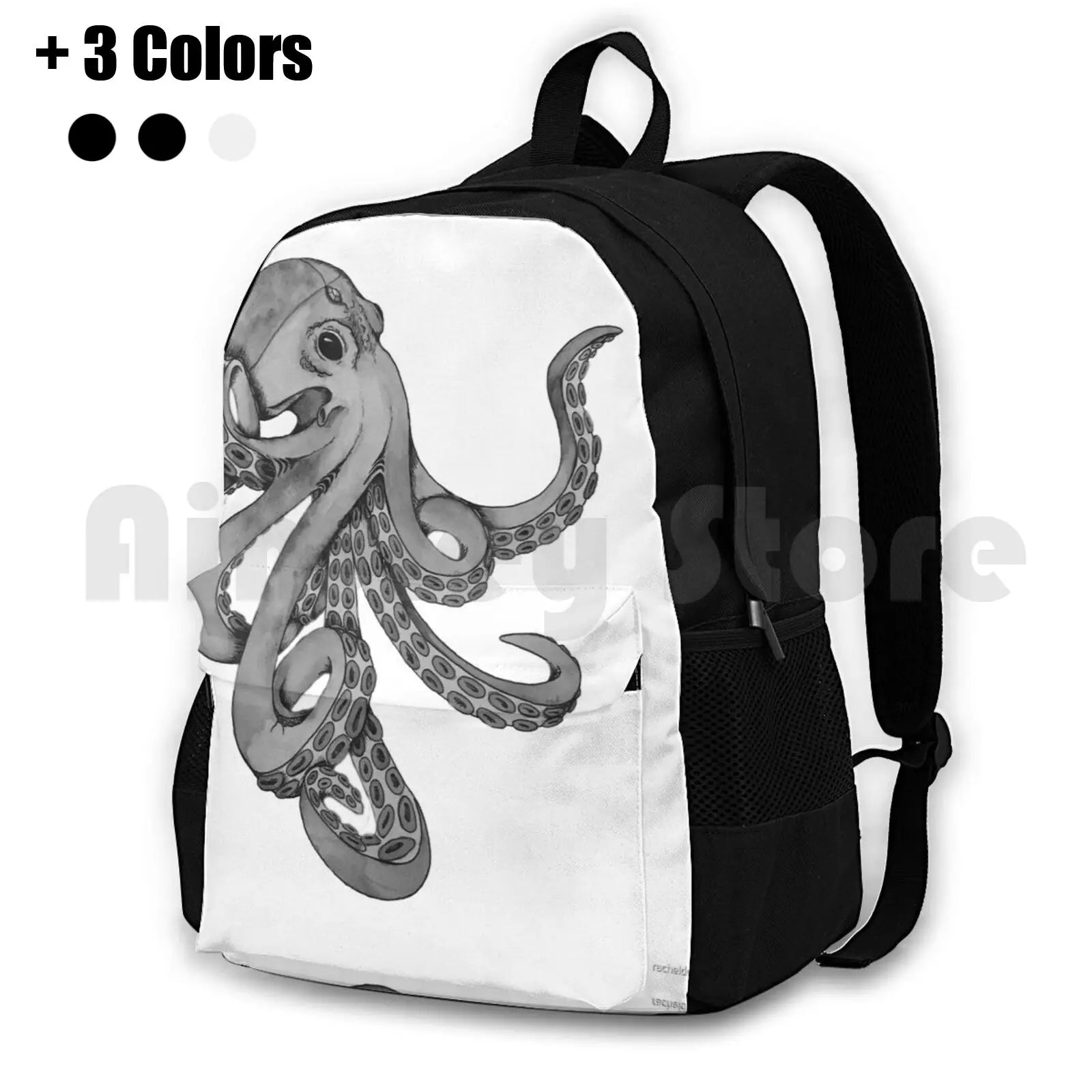 Fantasy Octopus Hiking Backpack Waterproof Camping Travel
