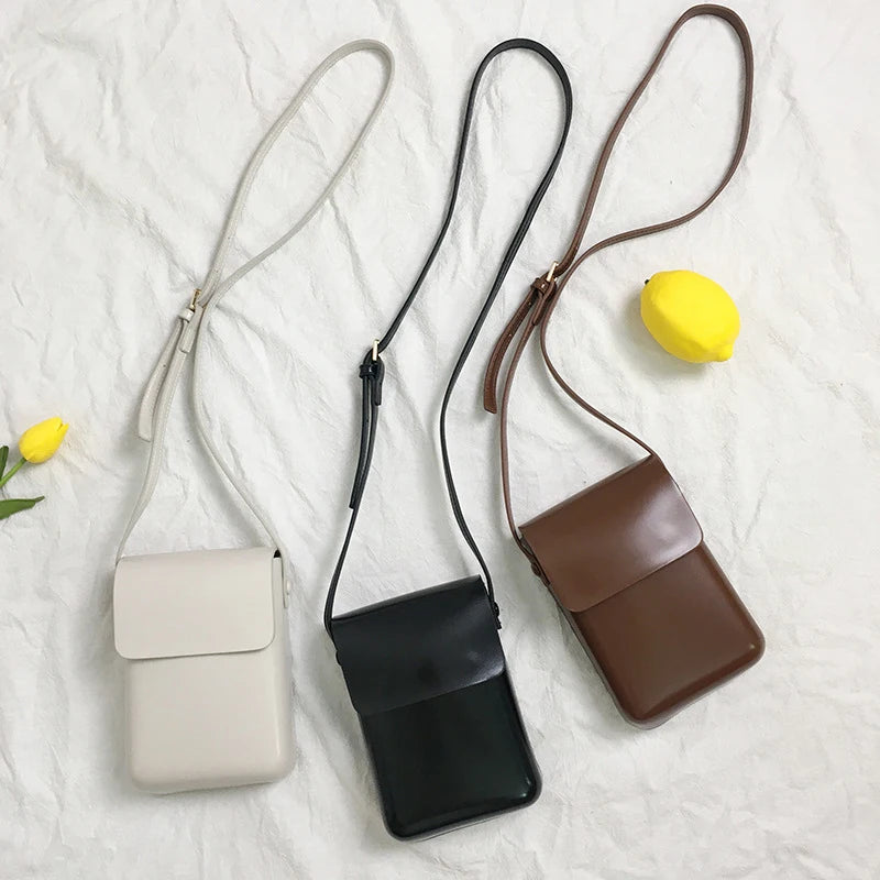 PU Leather Women Messenger Bag Small Crossbody Handbag