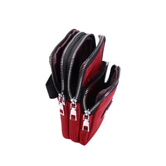 3-Layer Women Shoulder Bag High Nylon Messenger Phone Bag