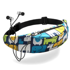 3D Colorful Print Waist Bag Fanny Pack Hip Belt Bags Money