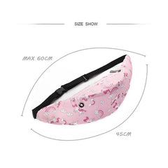 Colorful Print Waist Bag Fanny Pack Hip Belt Money Travel