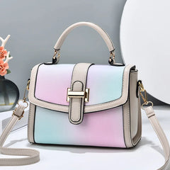 Texture Small Square Bag Women's One-shoulder Handbag