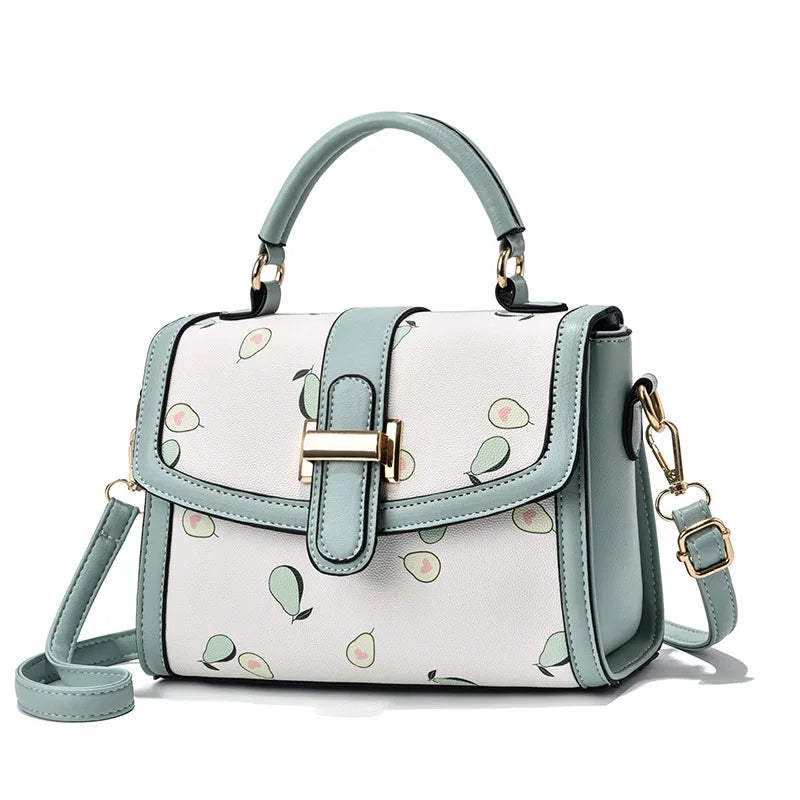 Texture Small Square Bag Women's One-shoulder Handbag
