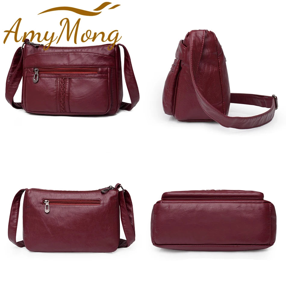 High Capacity Womens Shoulder Bags High Pu Leather Women Handbag