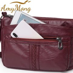 High Capacity Womens Shoulder Bags High Pu Leather Women Handbag