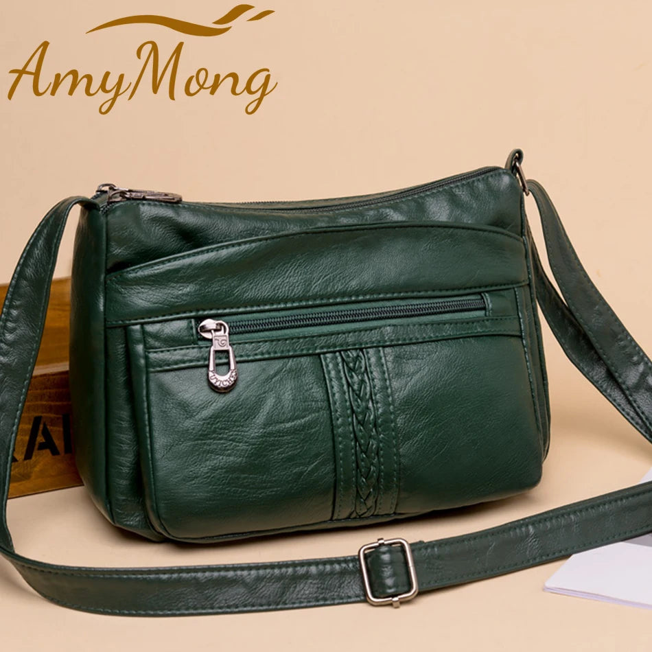 High Capacity Womens Shoulder Bags High Pu Leather Women Handbag