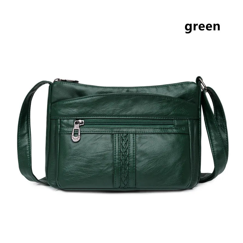 Solid Messenger Bag High Capacity Shoulder Bags Women Handbag
