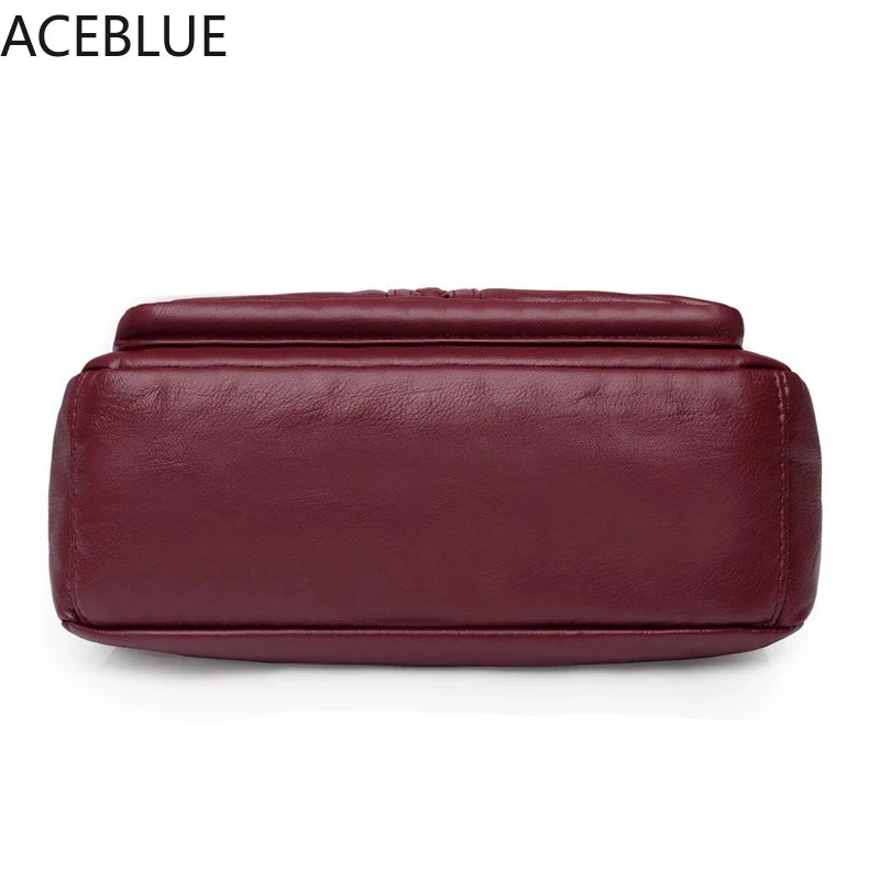 Solid Messenger Bag High Capacity Shoulder Bags Women Handbag